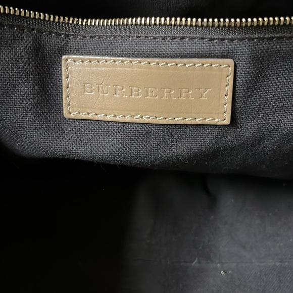 Unique Burberry tote /suede panels - Picture 9 of 11